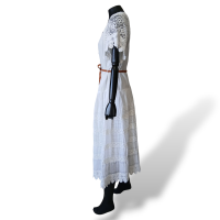 Vestido Zimmermann Branco com Renda - 38