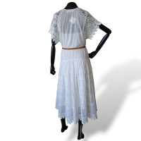 Vestido Zimmermann Branco com Renda - 38