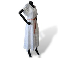 Vestido Zimmermann Branco com Renda - 38