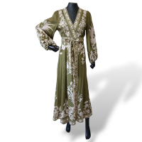 Vestido Zimmermann Verde Estampado - 38