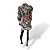 Vestido Zimmermann Florido Preto-36