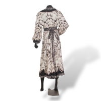 Vestido Zimmermann Tie dye Preto e Branco - 38