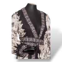 Vestido Zimmermann Tie dye Preto e Branco - 38