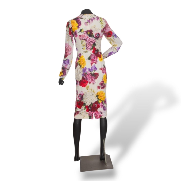 Vestido Dolce Gabbana Floral em Seda - 40