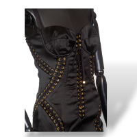 Vestido Dolce Gabbana Preto com Ilhós Dourado - 40