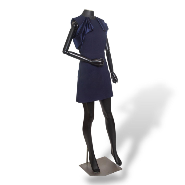 Vestido Vitor Zerbinato Cetim Azul tam 38BR