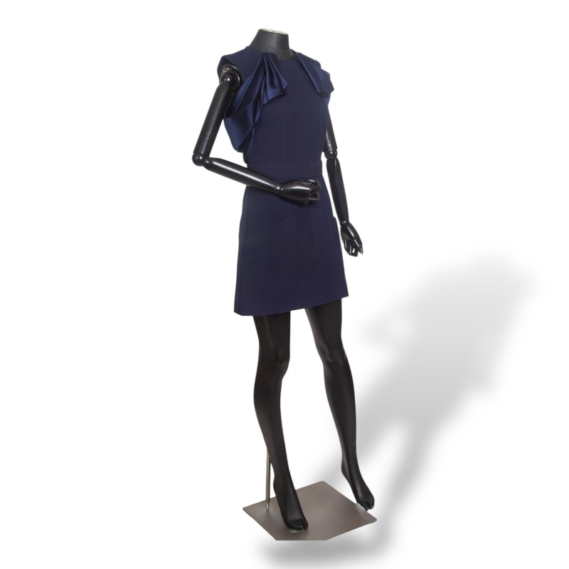 Vestido Vitor Zerbinato Cetim Azul tam 38BR Vestido Vitor Zerbinato Cetim Azul tam 38BR