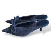 Mule Andrea Bogosian Atoalhada Azul-37