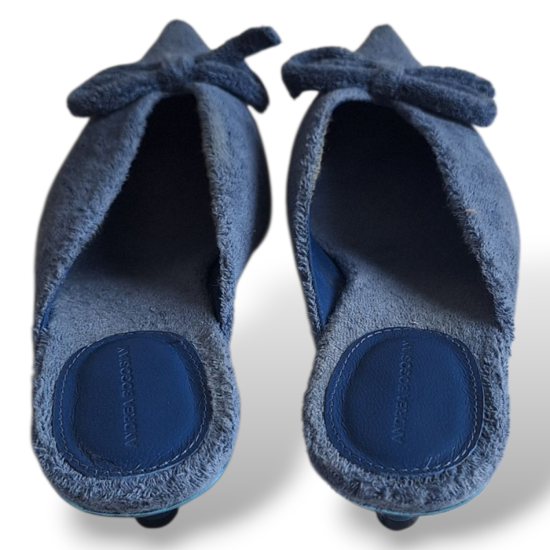 Mule Andrea Bogosian Atoalhada Azul-39