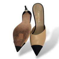 Mule Chanel Pérola Bicolor-36