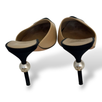 Mule Chanel Pérola Bicolor-36