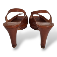 Peep Toe Sergio Rossi Caramelo Box -35