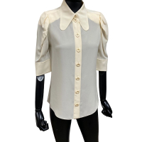 Blusa Chloé Seda Off-White - 38