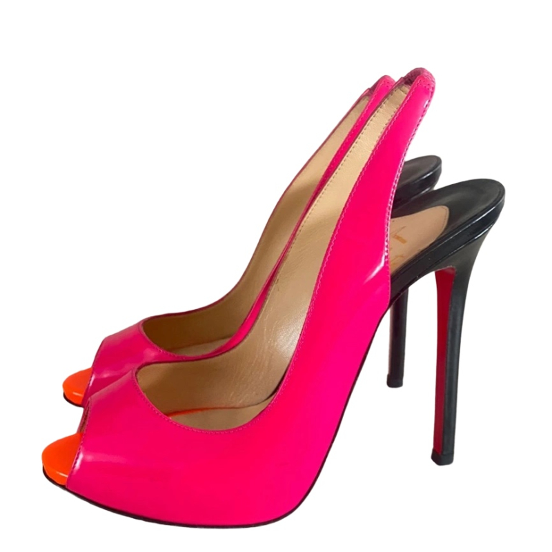 Peep Toe Christian Louboutin Bicolor-36