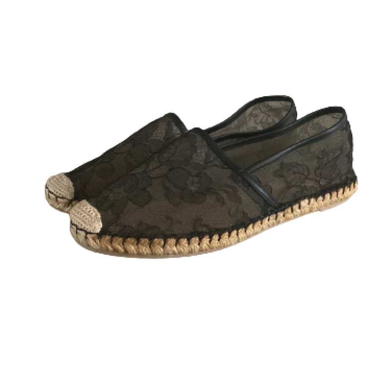 Espadrille Valentino Preta-38 Espadrille Valentino Preta-38