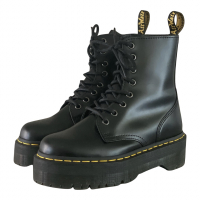 Ankle Boot DrAir Wair Martens Couro Preto Sola Tratorada