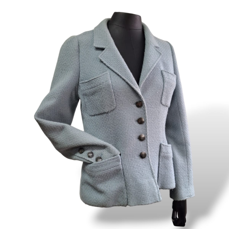 Blazer Chanel Tweed Azul-36