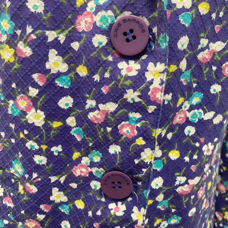 Blazer Cris Barros Roxo Florido - G  Blazer Cris Barros Roxo Florido - G