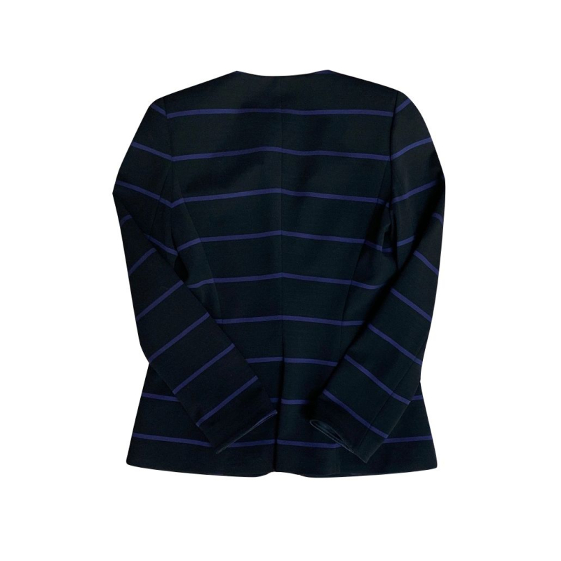 Blazer Giogio Armani Preto Listras Azul Marinho - 44 Blazer Giogio Armani Preto Listras Azul Marinho - 44