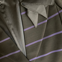 Blazer Giogio Armani Preto Listras Azul Marinho - 44