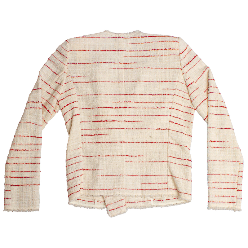Blazer Isabel Marant Étoile Bege Listrada Vermelha Blazer Isabel Marant Étoile Bege Listrada Vermelha