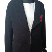 Blazer Mixed Lã Preto Love - 34