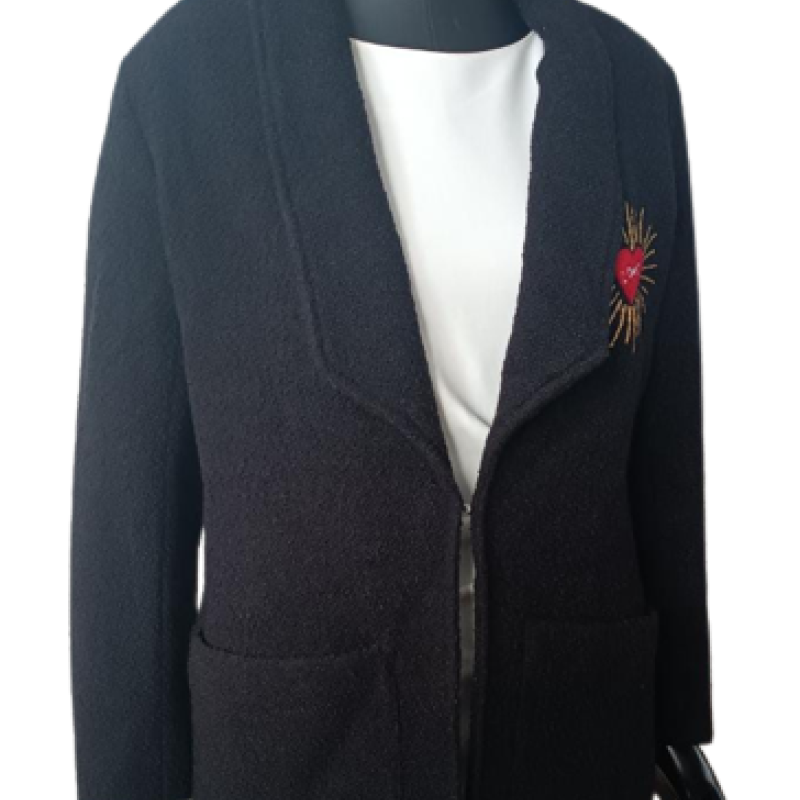 Blazer Mixed Lã Preto Love - 34 Blazer Mixed Lã Preto Love - 34