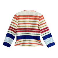 Blazer Stella McCartney Off- White Listrado Colorido
