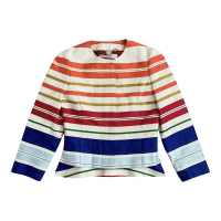 Blazer Stella McCartney Off- White Listrado Colorido