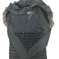 Blusa Anne Fontaine Seda Preta.