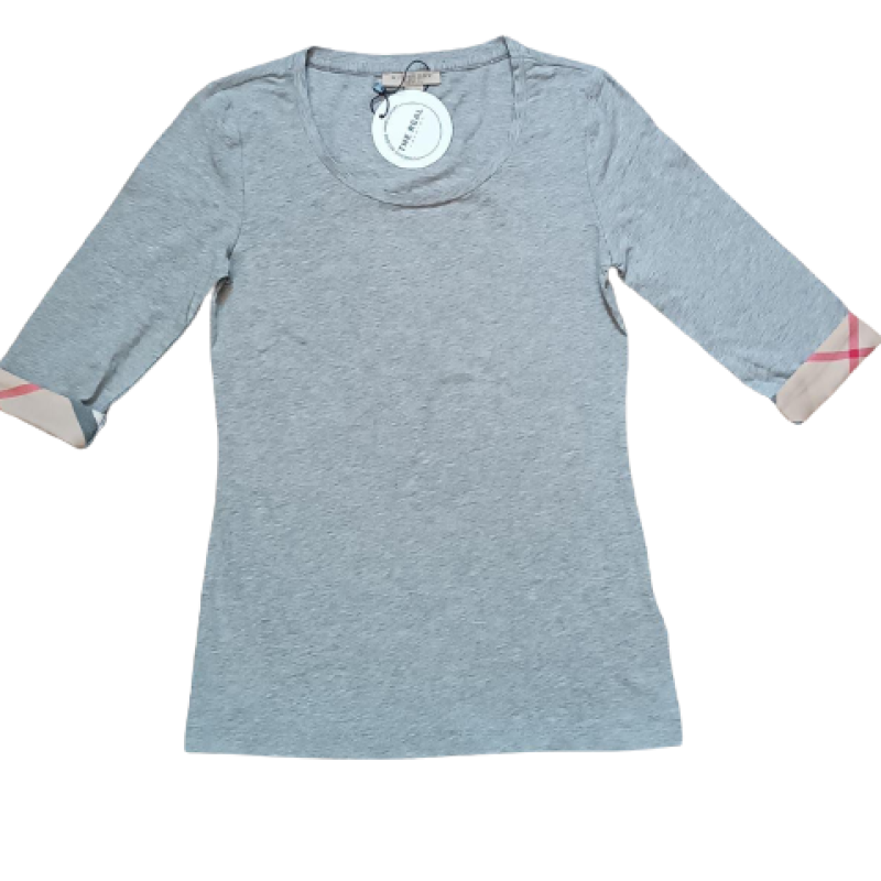 Blusa Burberry Cinza - PP Blusa Burberry Cinza - PP