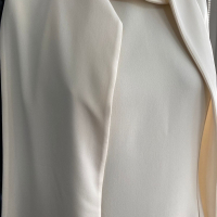 Blusa Christian Dior Seda Off- White Embellished-36