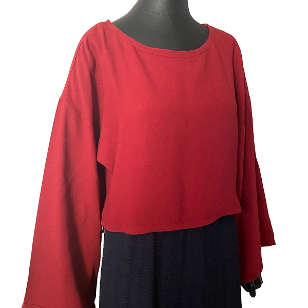 Blusa Cris Barros Vinho - 38