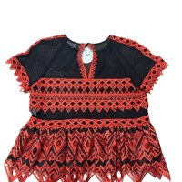 Blusa Jonathan Simkhai Renda Vermelho-38