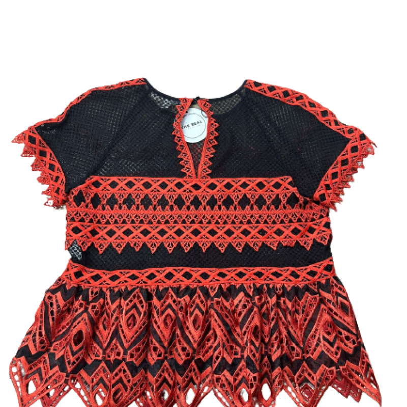 Blusa Jonathan Simkhai Renda Vermelho-38