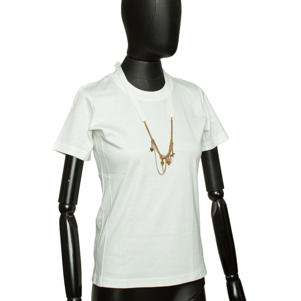Blusa Louis Vuitton Branca C/ Colar - P Blusa Louis Vuitton Branca C/ Colar - P