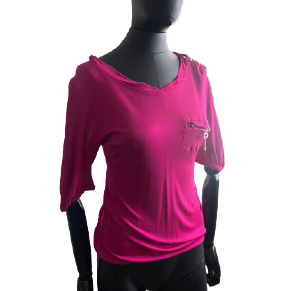 Blusa Louis Vuitton Rosa - Brochê LV - P Blusa Louis Vuitton Rosa - Brochê LV - P