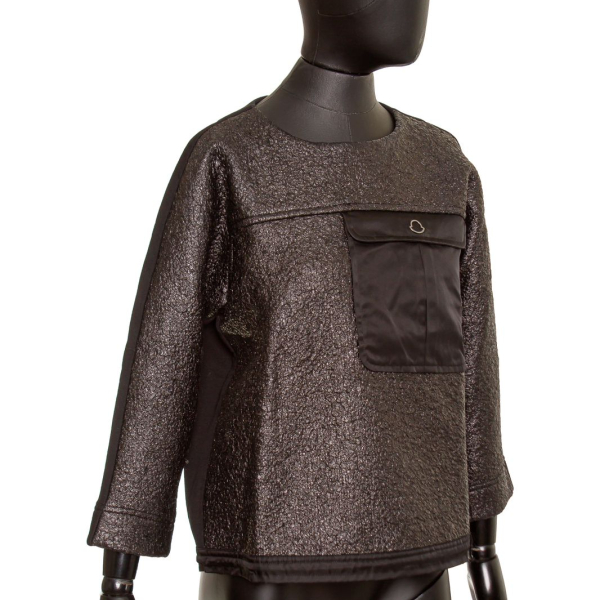 Blusa Moncler Embellished Preta-M Blusa Moncler Embellished Preta-M