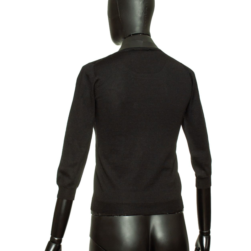 Blusa Prada Preta Manga Longa 36