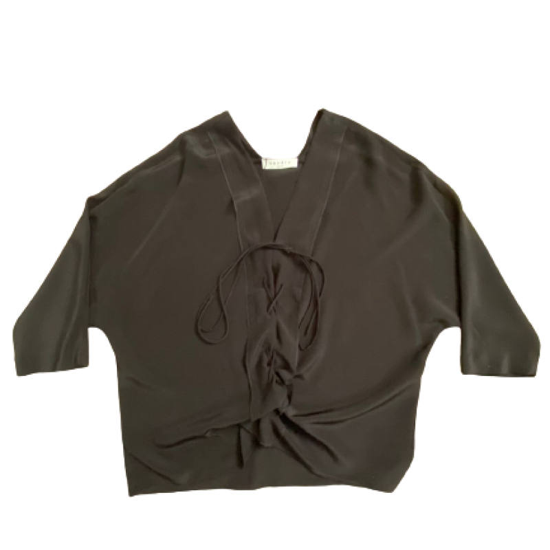 Blusa Sandro Seda Preto-36 Blusa Sandro Seda Preto-36