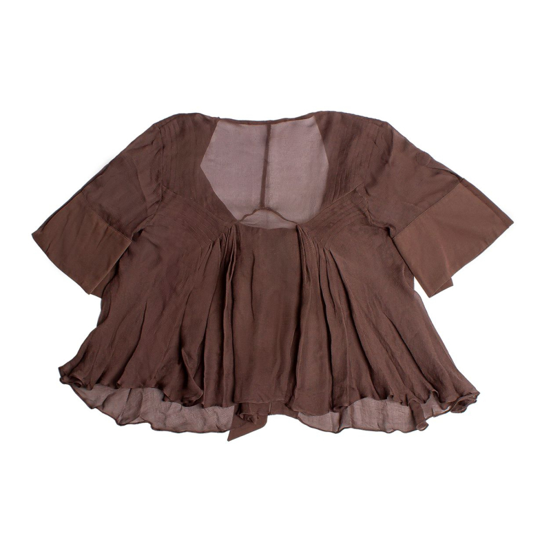 Blusa Stella McCartney Seda Marrom  Blusa Stella McCartney Seda Marrom