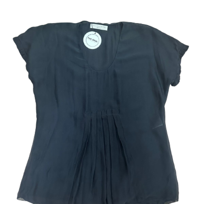 Blusa Stella McCartney Seda Preta-38 Blusa Stella McCartney Seda Preta-38