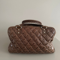 Bolsa Balenciaga Plombe Quilted Chevre Matelasse Marrom