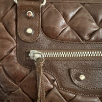 Bolsa Balenciaga Plombe Quilted Chevre Matelasse Marrom