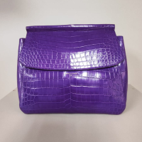 Bolsa Bianchi e Nardi Croco Roxa 