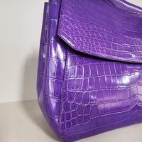 Bolsa Bianchi e Nardi Croco Roxa 
