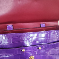 Bolsa Bianchi e Nardi Croco Roxa 