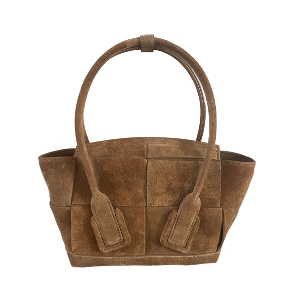 Bolsa Bottega Veneta Arco Suede Caramelo