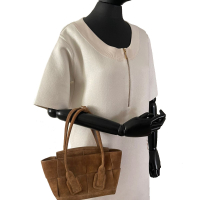 Bolsa Bottega Veneta Arco Suede Caramelo