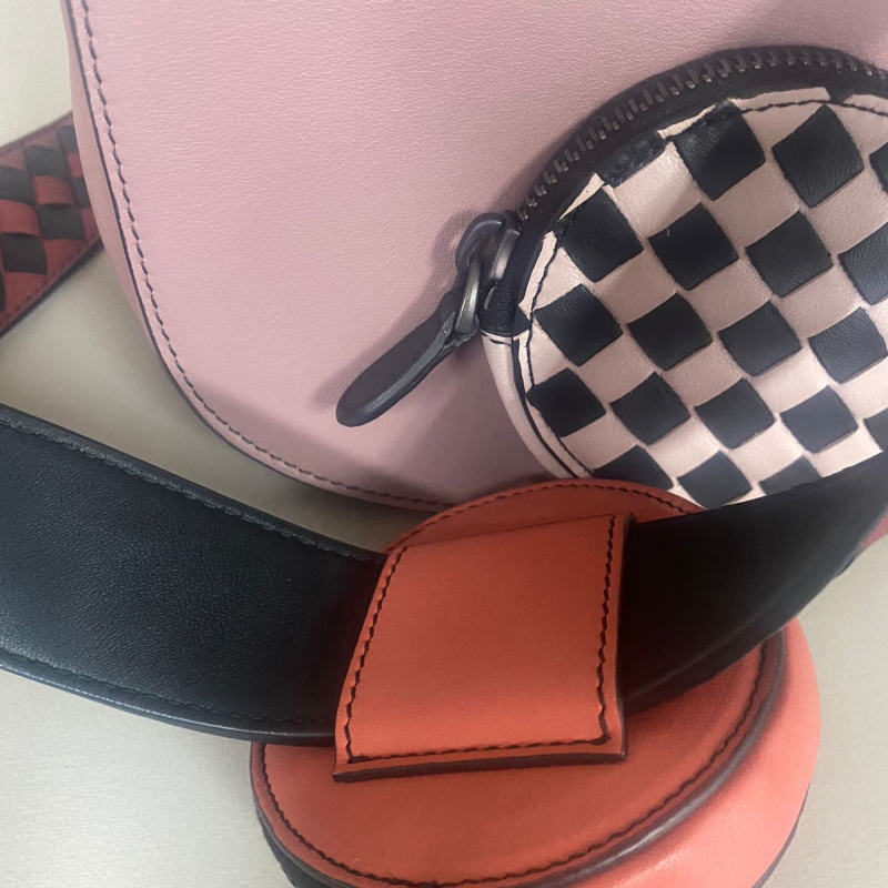 Bolsa Bottega Veneta Checker Luna - Nunca Usada 